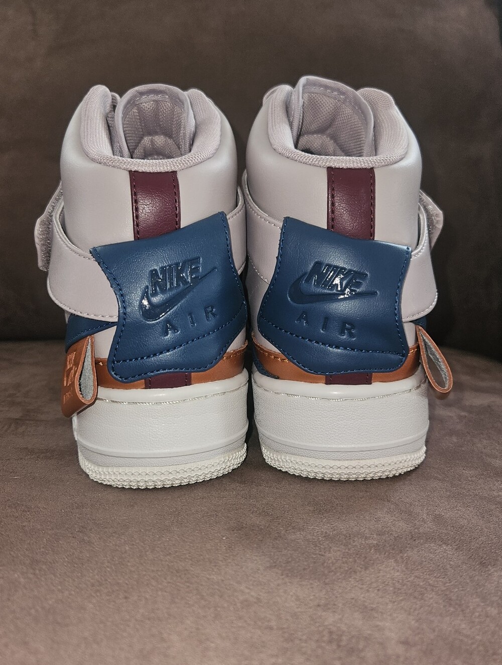 NIKE AIR FORCE 1 Women’s High-Top Sneakers in  Lavender Copper & Blue Sz 9 - Picture 7 of 12